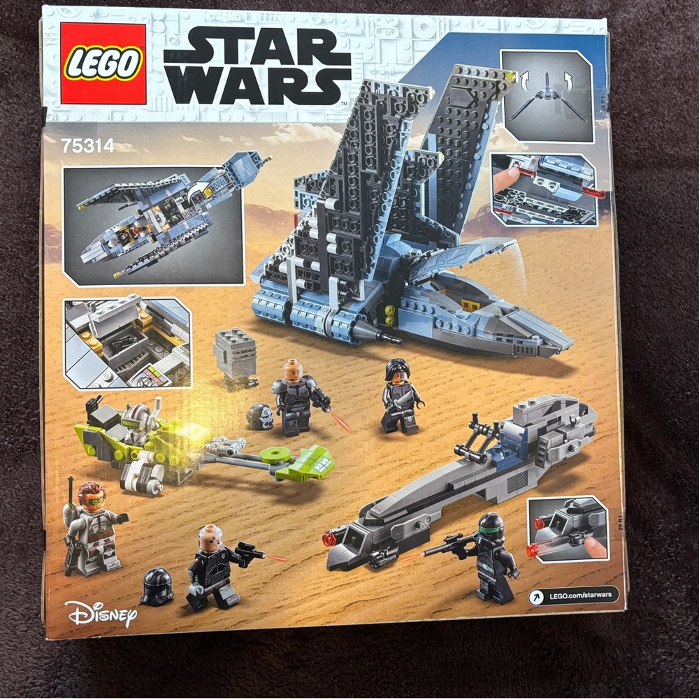 LEGO Star Wars Bad Batch Attack Shuttle Set 75314 complete